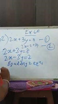selina gr 9 mathematics solutions of simultaneous equations , ch -6 ex 6a q1