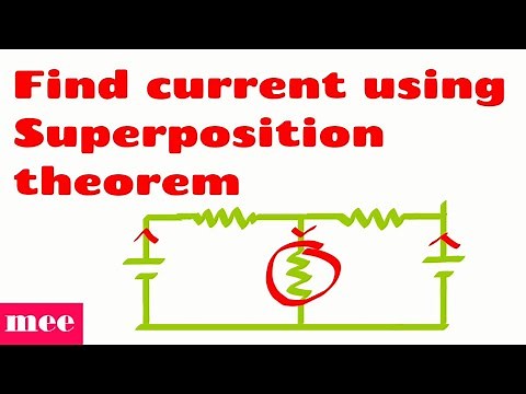 Find current using Superposition theorem