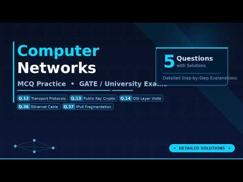 GATE 2013 Computer Networks Solutions