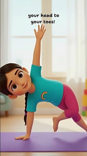Stretch & Smile with Koko Yoga! 🌈🧘‍♀️ #yogaforkids #kidsyoga