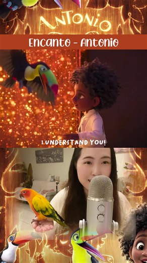 Voice Acting Antonio's Scenes from Encanto with Parrot