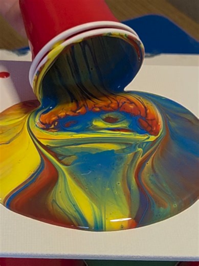 Exploring Acrylic Pour Techniques with Primary Colors