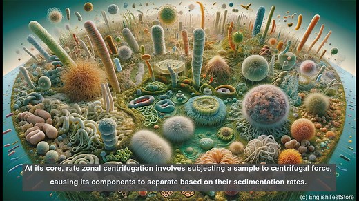 Rate zonal centrifugation in biology