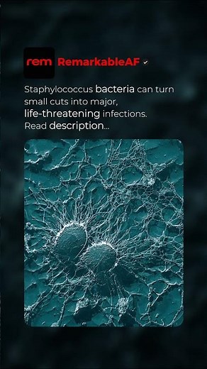 Small Cut, Life-Threatening Infection 🔻 #staph #deadly #remarkable #bacteria #science