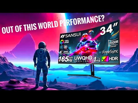 SANSUI 34-Inch Curved Gaming Monitor Full Review