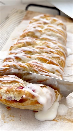 Hosting family for the holidays? This quick & easy Raspberry Danish is that breakfast—flaky, sweet, and guaranteed to impress with minimal effort! Comment "recipe" and I will send it over! https://dancearoundthekitchen.com/raspberry-danish/ | Dance Around the Kitchen