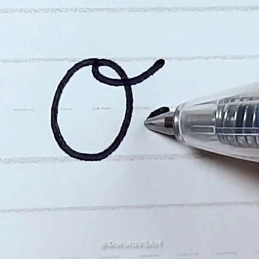 O in American Cursive Handwriting for Beginners #shorts