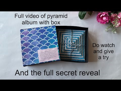 Pyramid Birthday Album | Pyramid Album In A Box | How To Make Pyramid Album | Birthday Gift Idea