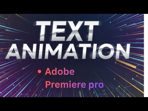 premiere pro text animation
