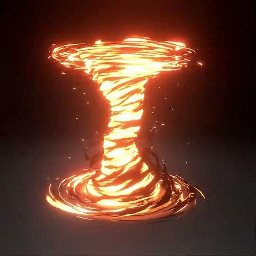 Magic Fire and Ice Tornado - Blender 5.0