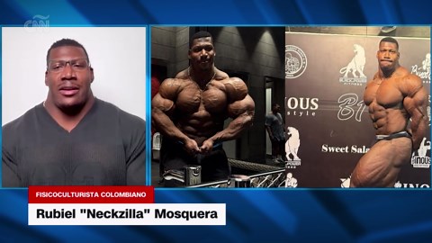 Rubiel "Neckzilla" Mosquera, el fisicoculturista colombiano que busca arrebatarle la corona Samson Dauda en Mr. Olympia