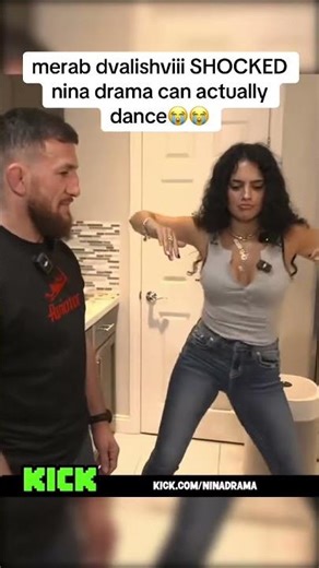 UFC Champ Merab Dvalishviii SHOCKED Nina Drama can actually dance😭