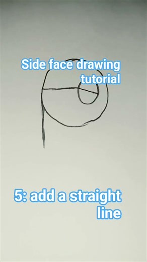 side face drawing tutorial #art