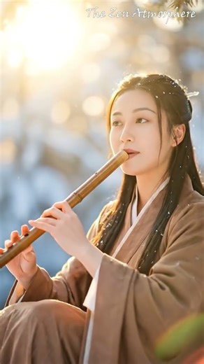 Winter Chinese Flute Music ❄️ Peaceful Xiao Melody in Snowy Forest | Relaxing Meditation Music