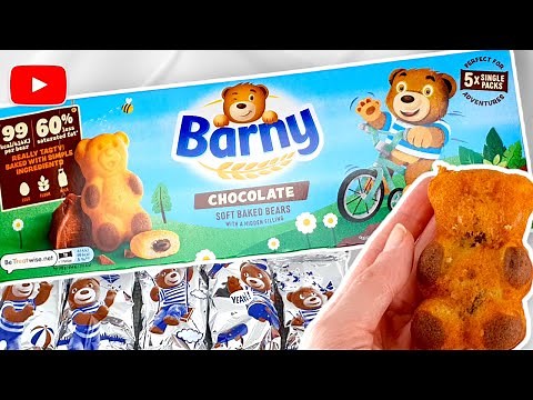 Barny | Chocolate Soft Baked Bears | Chocolate Sponge | ASMR Presentation & Opening | Food Facts