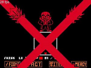 Underfell Sans ruta pacifista al salir de las ruinas en español (unitale)