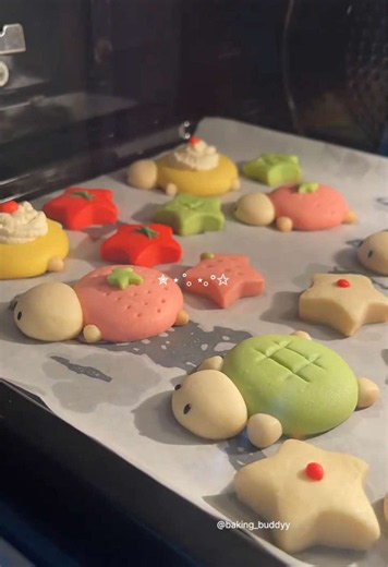 𖦹귀여운 거북이 쿠키 만들기𖦹| Making cute turtle cookies 🐢🍪 꼬북꼬북 엉금엉금 바삭바삭 #쿠키만들기 #cookies #kawaii #baking #anime
