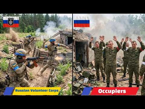 Russian Volunteer Corps Storms Enemy Positions | Capturing Russian Troops on the Frontline