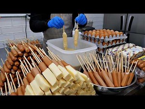 Selling 1,000 a day!! Popular Korean Street Hot Dogs - TOP 3 / Korean Street Food