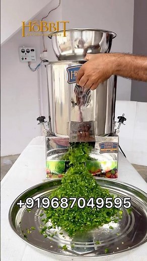 Vegetable Chopping Machine | Chilli Cutting Machine | Onion Cutting Machine #hobbitkitchenequipment