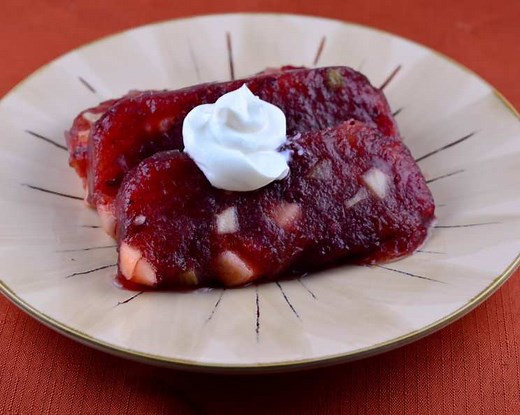 Mom's Thanksgiving Cranberry Jello Mold Recipe - Chef's Resource Recipes