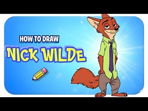 🎨 How to Draw Nick Wilde from Zootopia 1+2 | Step by Step Drawing Tutorial 🦊✨