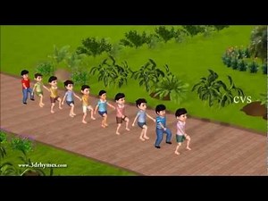 Ten Little Indians - English Nursery rhyme song for children with lyrics -kids songs