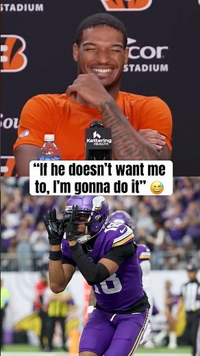Ja’Marr wants to griddy in Minnesota 😂 (via ‪@Bengals‬)