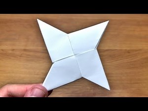 How to Make a Shuriken with A4 Paper | Easy Origami Ninja Star Tutorial