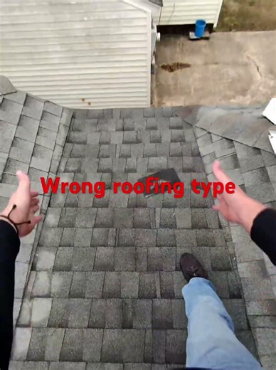 Use the right roofing material! A flat roof is not made for shingles!!