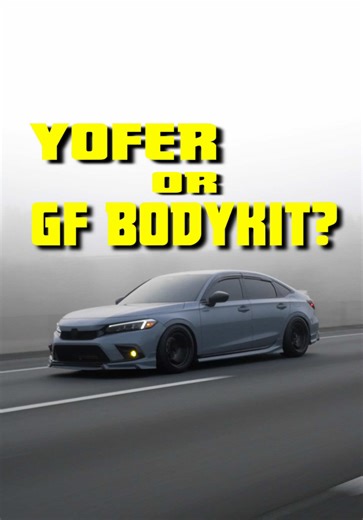 Yofer V2 vs GF Bodykit V1, which one is better for your 11th Gen Civic? #11thgencivic #honda #civic #carsoftiktok #fyp @AEROLUTION OFFICIAL®