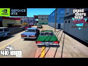 GTA Vice City Ultra Realistic Graphics 🔥 | 4K Remastered Mod Gameplay (Ultra Settings)