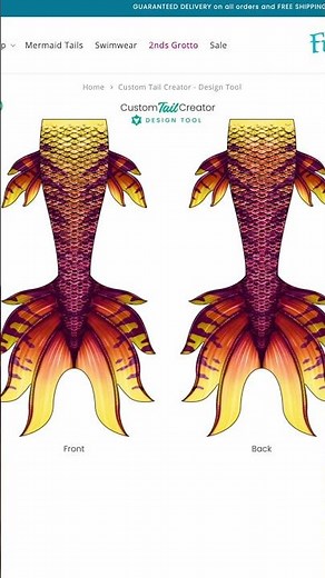 Design your own mermaid tail in minutes with this free tool