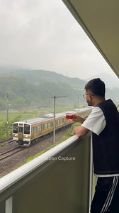 Most stunning view in my balcony❣️ #trainviews #mountainview #trains #japan #japancapture #japantravel #japanlife #view #Wow | Japan Capture