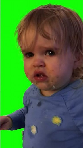 Baby saying "HELP!" meme - Green Screen
