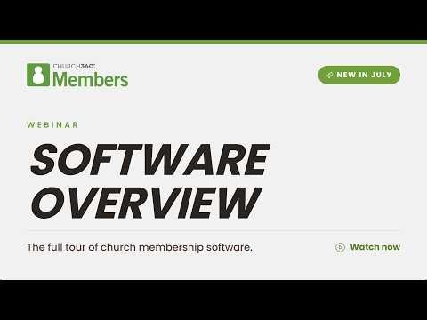 Church360° Members Overview: Full Church Management Software Demo (2026)