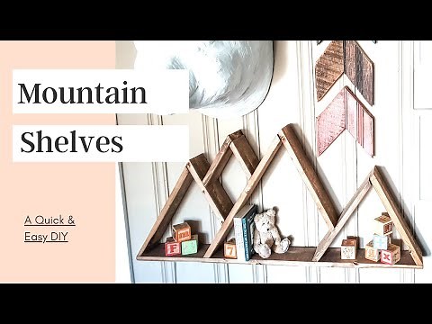DIY Rustic Mountain Shelves -- How to Build Your Own Wall Decor -- Free Plans