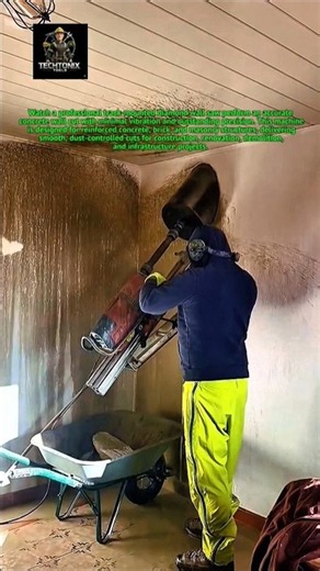 Amazing Diamond Wall Saw Machine | Powerful Concrete Wall Cutting Technology