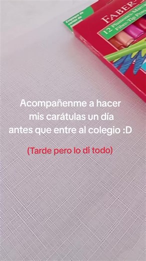 Tutorial para crear carátulas únicas para el colegio