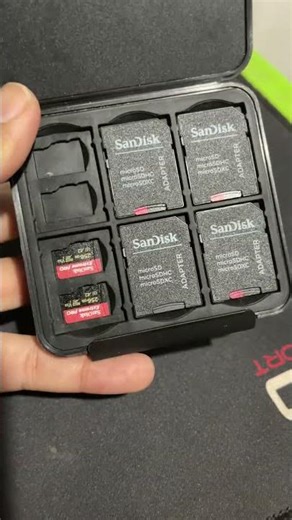 A must-have for vloggers: Llano memory card storage case.