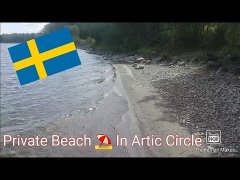 Private beach on lake in Sweden!!!