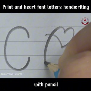 1.9M views · 14K reactions | Print and heart font letters handwriting with pencil - Neat and clean - Calligraphy | Tomorrows futures | Facebook