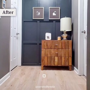 We’re so happy we could help Nola create a chic and modern look with our ReNature by CoreLuxe floors! https://www.llflooring.com/c/renature-by-coreluxe/ Flooring: ReNature by CoreLuxe Cardiff Red Oak | Lumber Liquidators