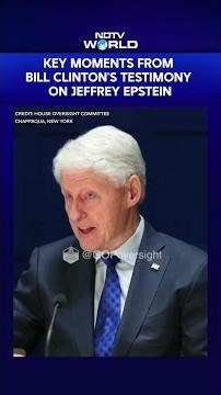Bill Clinton Questioned In Epstein Probe; Deposition Videos Released