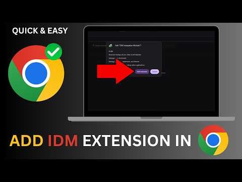 How to Add IDM Extension to Chrome | Easy Tutorial