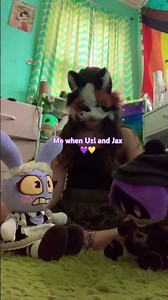 I finally got the Uzi plush!!!💜 #otherpaw #alterhuman #uzidoorman #murderdrones #tadc