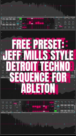 Free Ableton Rack... Jeff Mills Style Alien Detroit Techno Sequence #abletontechno