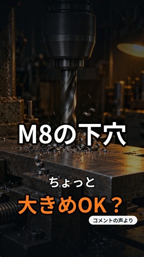 M8の下穴は6.8？6.9や7.0でもいい？タップの下穴を大きめにするとどうなる【タップの基本】