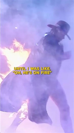 The Undertaker Caught On Fire During His Entrance!