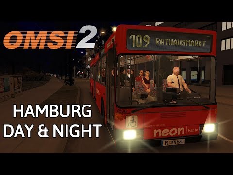 OMSI 2 | Hamburg Tag & Nacht Add-On DLC | Line 109: Alsterdorf to Rathausmarkt | Night Drive!